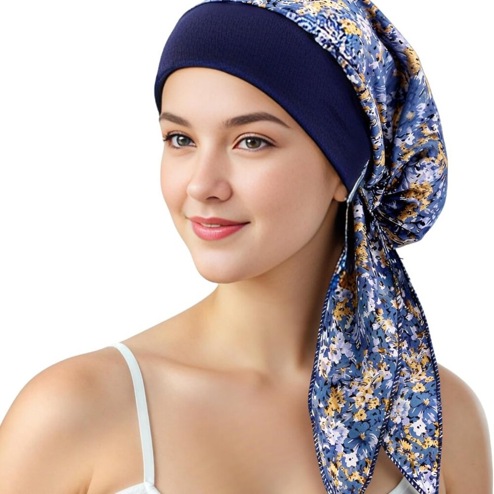 Chemo Headwear Turbans for Women, Cancer Head Scarf Head Coverings Caps, Head Wr